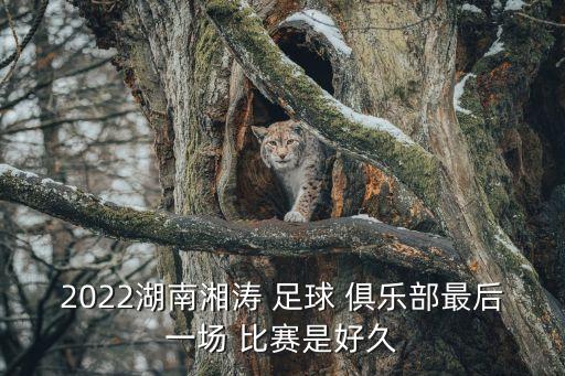 2022湖南湘濤 足球 俱樂(lè)部最后一場(chǎng) 比賽是好久