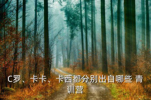 C羅、卡卡、卡西都分別出自哪些 青訓(xùn)營