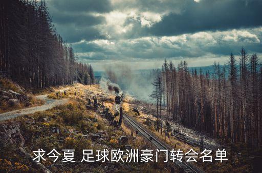 求今夏 足球歐洲豪門轉(zhuǎn)會(huì)名單