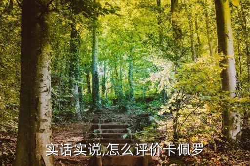 實話實說,怎么評價卡佩羅