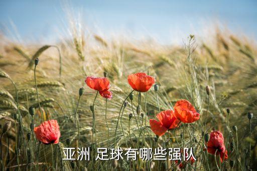  亞洲 足球有哪些強(qiáng)隊