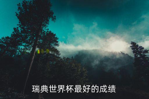 瑞典世界杯最好的成績
