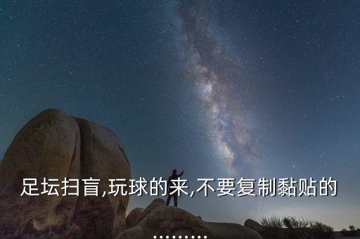 足壇掃盲,玩球的來,不要復制黏貼的………