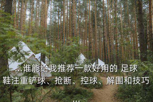 ...誰能給我推薦一款好用的 足球鞋注重鏟球、搶斷、控球、解圍和技巧...