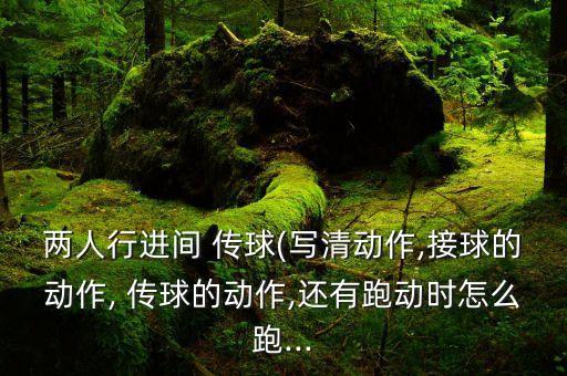 兩人行進間 傳球(寫清動作,接球的動作, 傳球的動作,還有跑動時怎么跑...