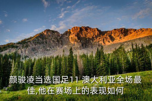 顏駿凌當(dāng)選國足11 澳大利亞全場(chǎng)最佳,他在賽場(chǎng)上的表現(xiàn)如何