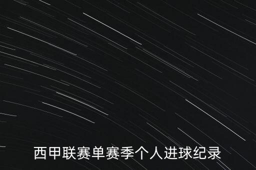 西甲聯(lián)賽單賽季個人進(jìn)球紀(jì)錄