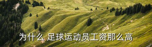 為什么 足球運動員工資那么高