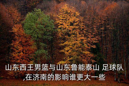 山東西王男籃與山東魯能泰山 足球隊,在濟南的影響誰更大一些