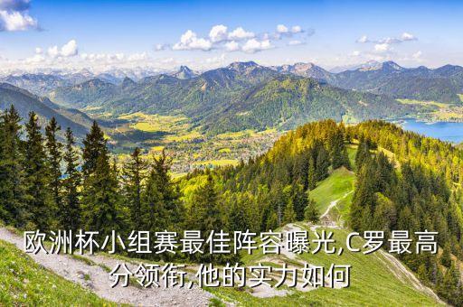 歐洲杯小組賽最佳陣容曝光,C羅最高分領銜,他的實力如何