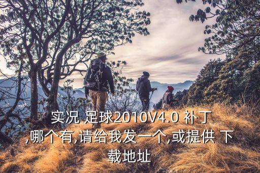  實況 足球2010V4.0 補丁,哪個有,請給我發(fā)一個,或提供 下載地址