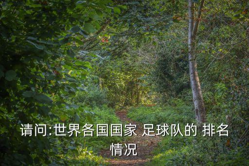 請(qǐng)問(wèn):世界各國(guó)國(guó)家 足球隊(duì)的 排名情況