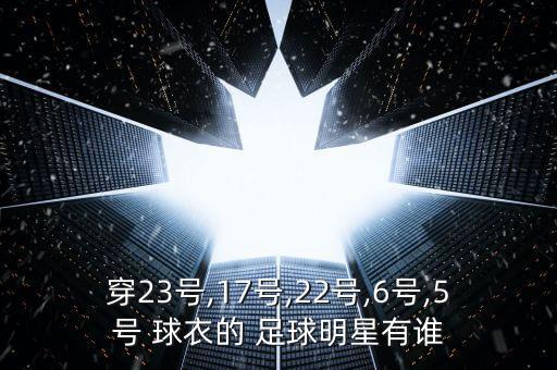 穿23號(hào),17號(hào),22號(hào),6號(hào),5號(hào) 球衣的 足球明星有誰