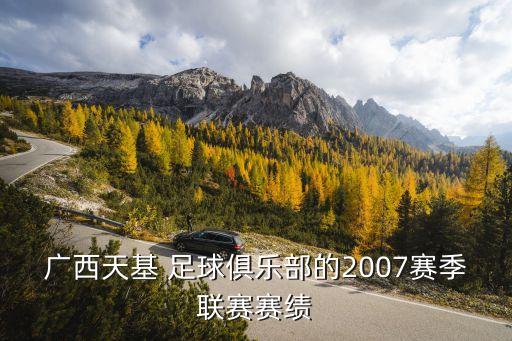 廣西天基 足球俱樂(lè)部的2007賽季聯(lián)賽賽績(jī)