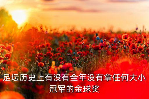 足壇歷史上有沒有全年沒有拿任何大小冠軍的金球獎(jiǎng)