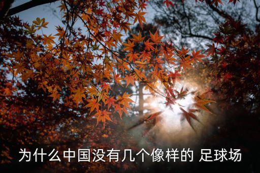 為什么中國沒有幾個像樣的 足球場