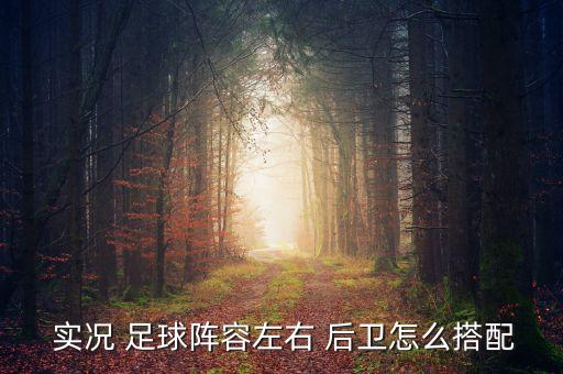 實(shí)況足球后衛(wèi)