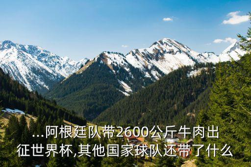 ...阿根廷隊帶2600公斤牛肉出征世界杯,其他國家球隊還帶了什么