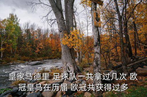 皇家馬德里 足球隊(duì)一共拿過幾次 歐冠皇馬在歷屆 歐冠共獲得過多