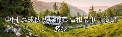 中國 足球隊隊員的最高和最低工資是多少
