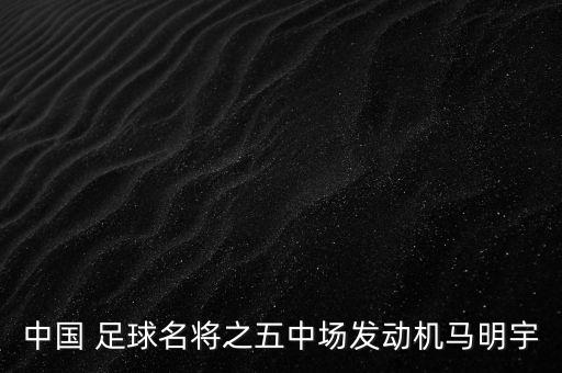 中國(guó) 足球名將之五中場(chǎng)發(fā)動(dòng)機(jī)馬明宇