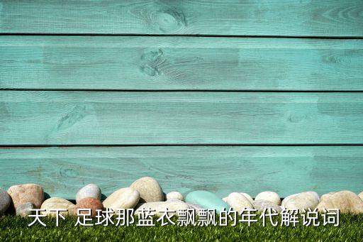  天下 足球那藍(lán)衣飄飄的年代解說(shuō)詞