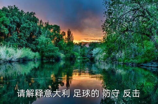 請(qǐng)解釋意大利 足球的 防守 反擊