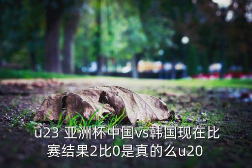  u23 亞洲杯中國(guó)vs韓國(guó)現(xiàn)在比賽結(jié)果2比0是真的么u20