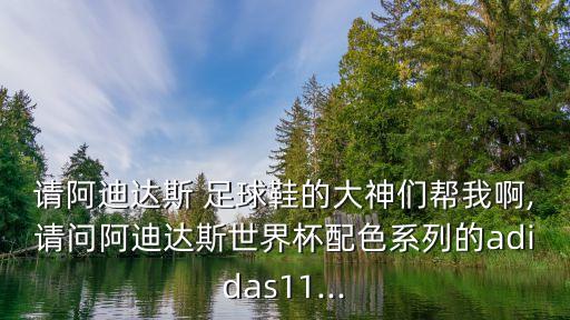 請(qǐng)阿迪達(dá)斯 足球鞋的大神們幫我啊,請(qǐng)問(wèn)阿迪達(dá)斯世界杯配色系列的adidas11...