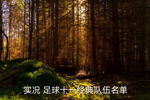  實況 足球十一經(jīng)典隊伍名單