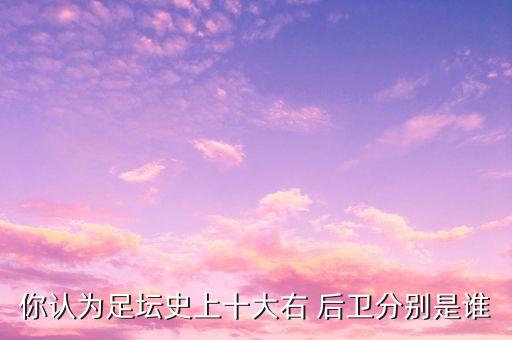 你認(rèn)為足壇史上十大右 后衛(wèi)分別是誰(shuí)
