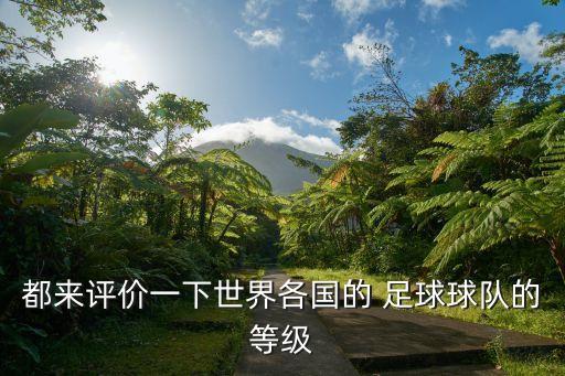 都來評(píng)價(jià)一下世界各國的 足球球隊(duì)的等級(jí)