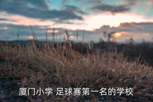 廈門小學 足球賽第一名的學校
