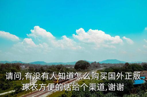請(qǐng)問(wèn),有沒(méi)有人知道怎么購(gòu)買國(guó)外正版球衣方便的話給個(gè)渠道,謝謝