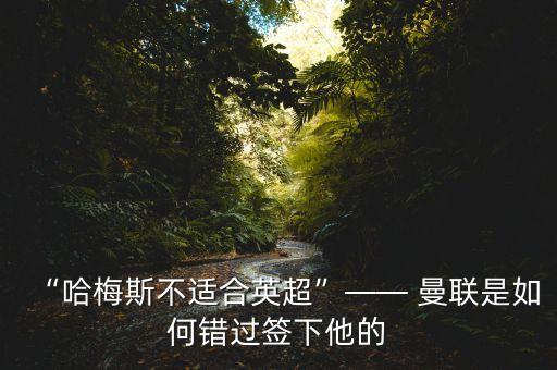 “哈梅斯不適合英超”—— 曼聯(lián)是如何錯(cuò)過簽下他的