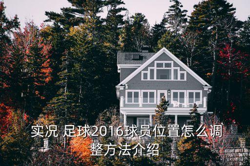  實況 足球2016球員位置怎么調(diào)整方法介紹