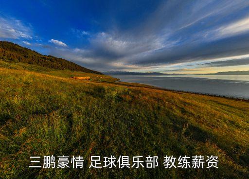 三鵬豪情 足球俱樂部 教練薪資