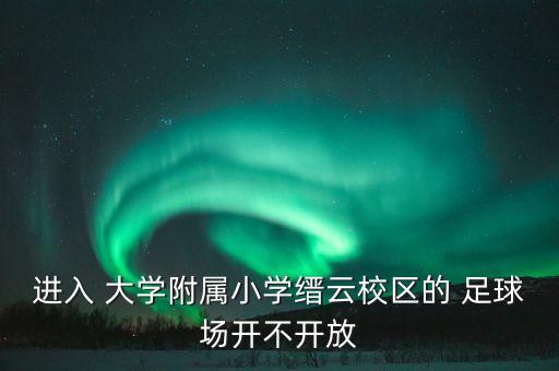 進(jìn)入 大學(xué)附屬小學(xué)縉云校區(qū)的 足球場(chǎng)開(kāi)不開(kāi)放
