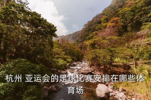 杭州 亞運會的足球比賽安排在哪些體育場