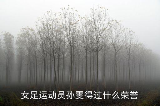女足運動員孫雯得過什么榮譽