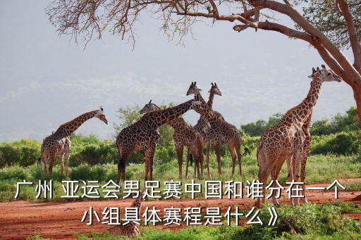 廣州 亞運(yùn)會男足賽中國和誰分在一個小組具體賽程是什么》
