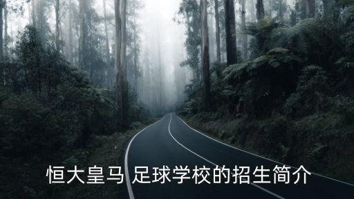  恒大皇馬 足球?qū)W校的招生簡(jiǎn)介