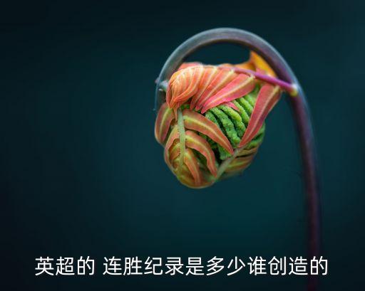 英超的 連勝紀(jì)錄是多少誰創(chuàng)造的