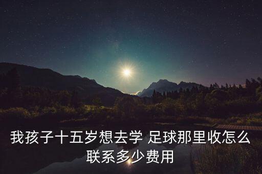 我孩子十五歲想去學(xué) 足球那里收怎么聯(lián)系多少費用