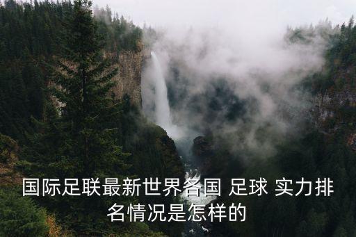國際足聯(lián)最新世界各國 足球 實力排名情況是怎樣的