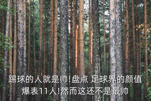 踢球的人就是帥!盤(pán)點(diǎn) 足球界的顏值爆表11人!然而這還不是最帥