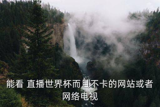 能看 直播世界杯而且不卡的網站或者網絡電視