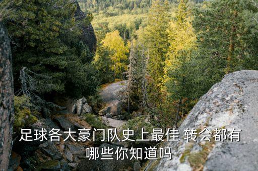  足球各大豪門隊(duì)史上最佳 轉(zhuǎn)會都有哪些你知道嗎