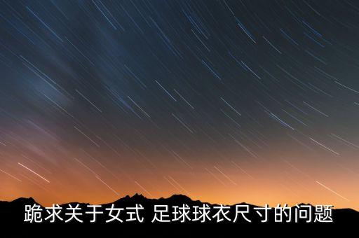 跪求關(guān)于女式 足球球衣尺寸的問(wèn)題