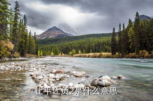 讓平讓負(fù)2是什么意思